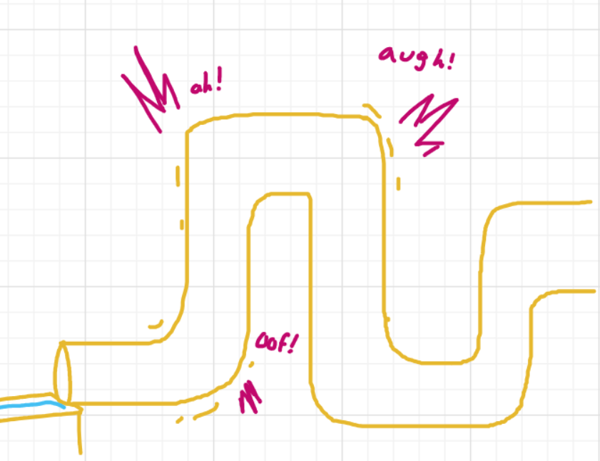 A panel from Running Duos, episode four of the Board Boards object show by Furretwalk/WalkingFurret.